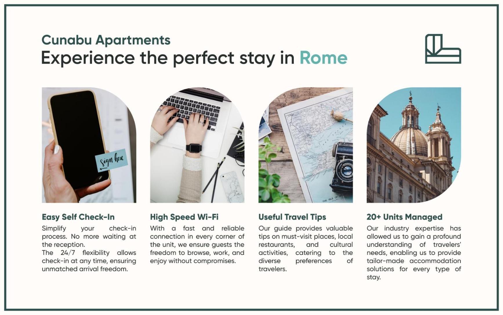Cunabu Apartments Giolitti ローマ エクステリア 写真